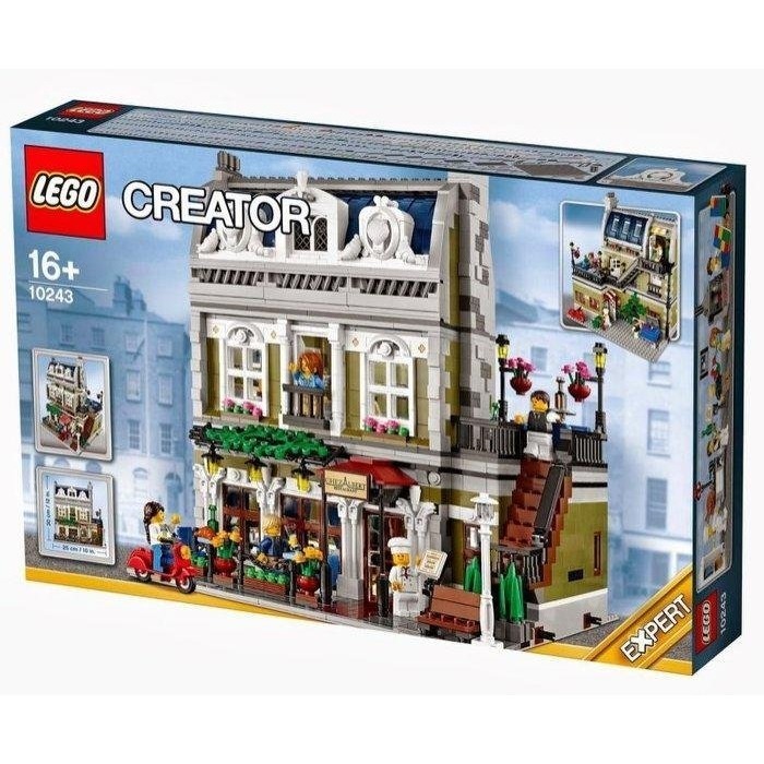 【樂高 街景】全新 盒美 LEGO 10243 Parisian Restaurant 巴黎餐廳【台中一樂電玩】-細節圖3