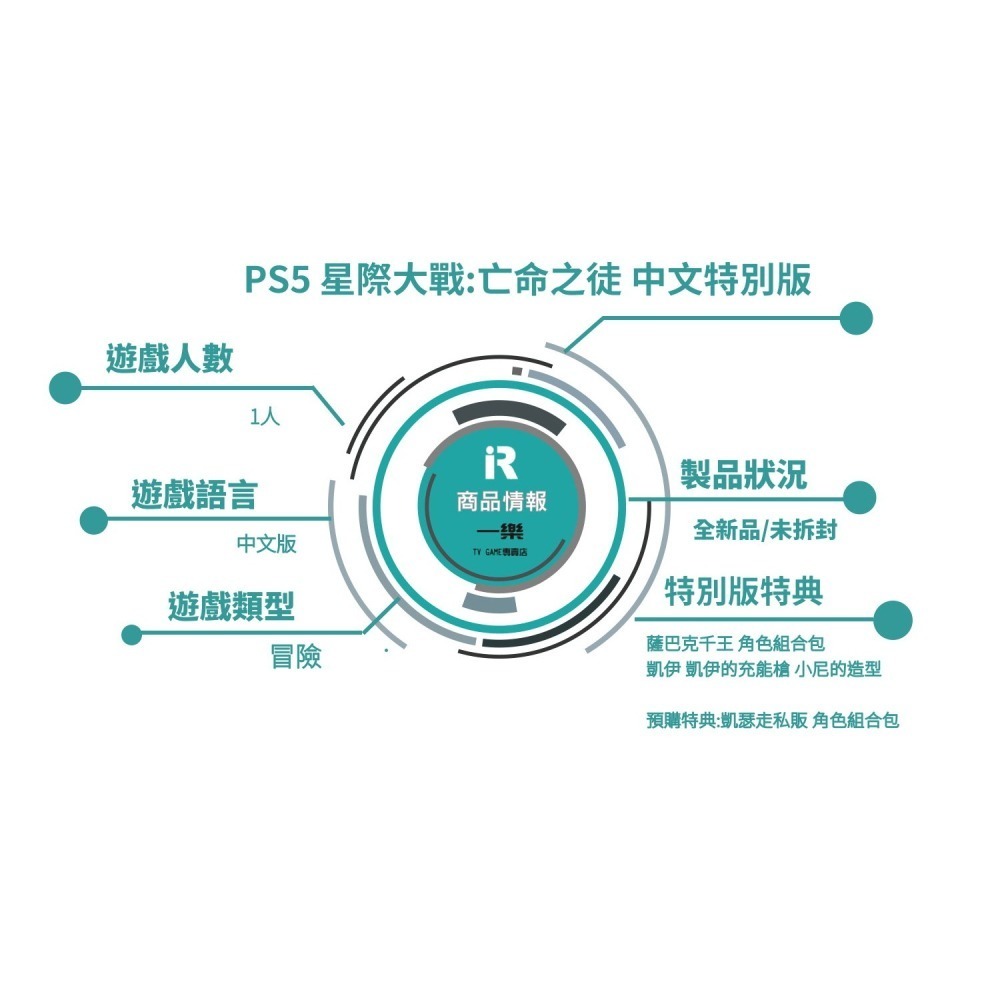 【全新現貨】PS5 星際大戰 亡命之徒 中文特別版 一般版 特典任務 冒險 星戰 STAR【一樂電玩】-細節圖2