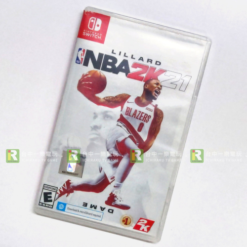 【優質二手電玩】NS 任天堂 Switch NBA 2K21 美中版 中文版 實體遊戲片 籃球 職籃 美職【一樂電玩】