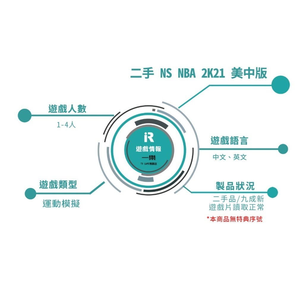 【優質二手電玩】NS 任天堂 Switch NBA 2K21 美中版 中文版 實體遊戲片 籃球 職籃 美職【一樂電玩】-細節圖3