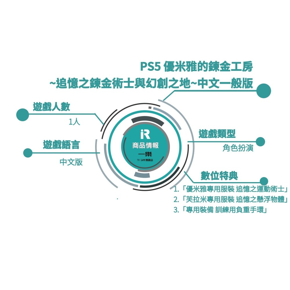 【全新現貨】附特典 PS5 優米雅的鍊金工房 追憶之鍊金術士與幻創之地 中文一般版 煉金 工坊 非萊莎【一樂電玩】-細節圖2