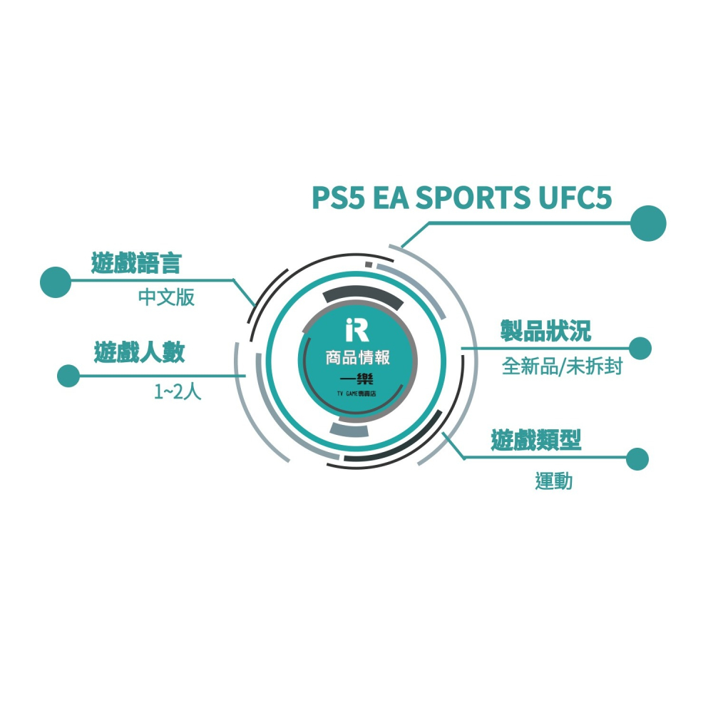 【現貨再到 特惠價】PS5 UFC5 中文版 終極格鬥冠軍賽 EA SPORTS 綜合格鬥 拳擊 運動【一樂電玩】-細節圖2
