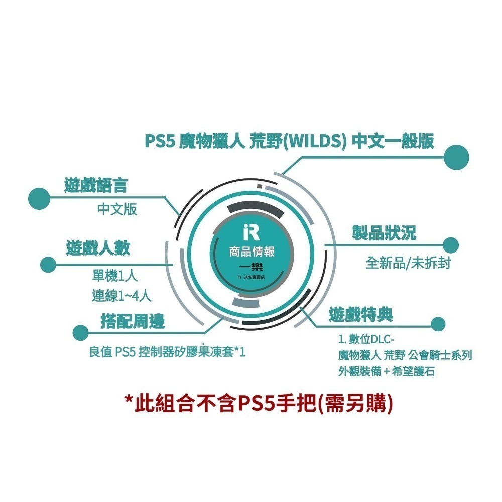 【手把保護組】PS5 魔物獵人 荒野 中文版+ 良值 握把保護套 矽膠果凍套 類比套 動作冒險 WILDS【一樂電玩】-細節圖2