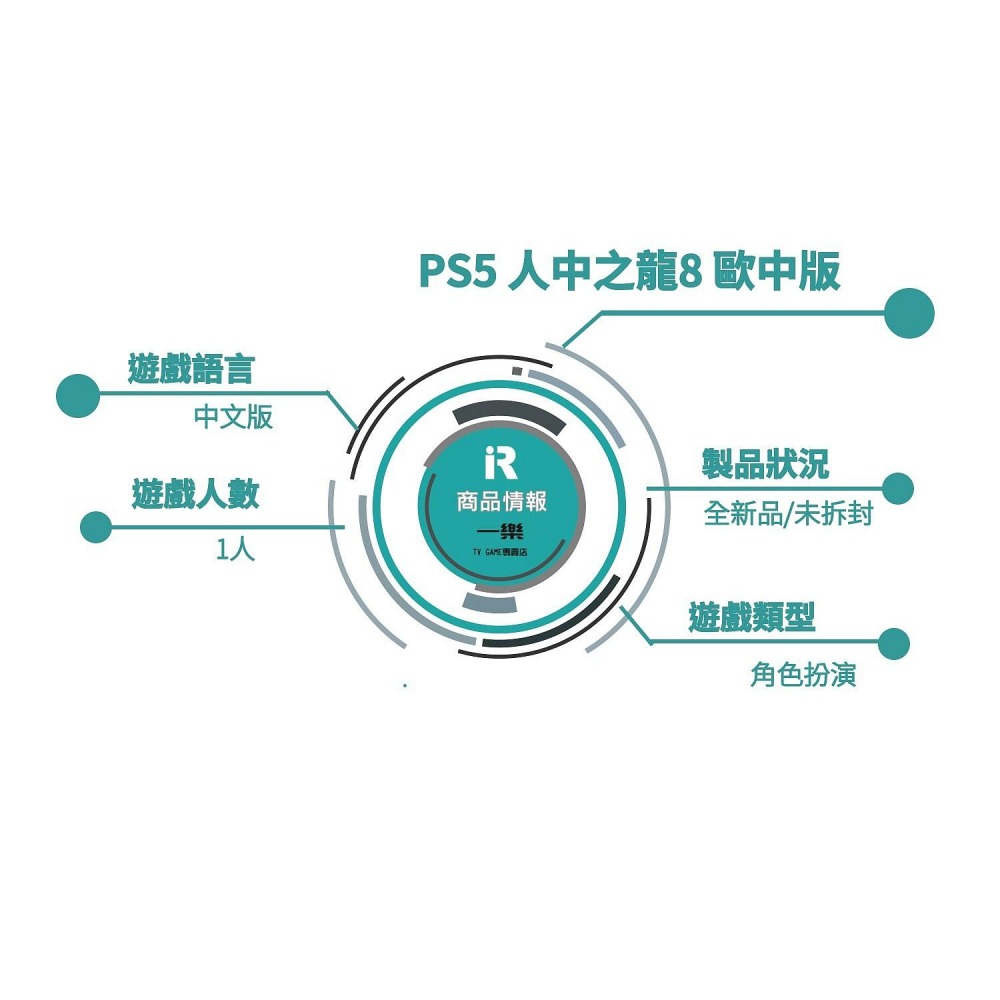 【全新現貨】PS5 人中之龍8 歐中版 +夏威夷海盜 中文版 桐生一馬 人龍 極道 RPG 八代 真島【一樂電玩】-細節圖2
