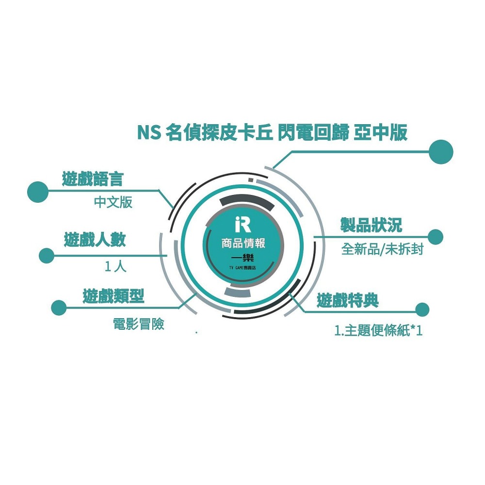 【雙遊戲特惠組】NS 任天堂 Switch 名偵探皮卡丘 閃電回歸+ 魔法氣泡esport 中文版 益智 【一樂電玩】-細節圖2