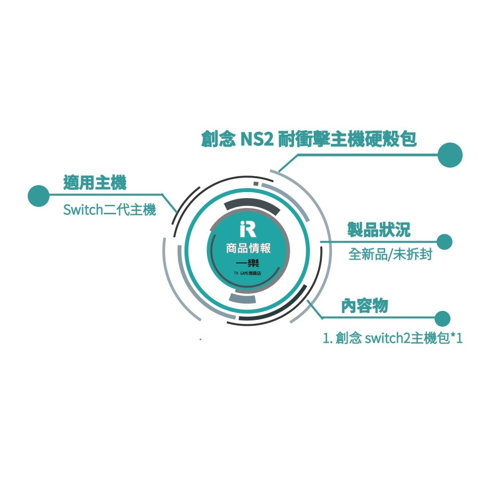 【NS2周邊 贈保貼】現貨 創念 NS2 黑色 主機硬殼包 外出包 耐衝擊 抗壓 副廠 素色 素面 非原廠【一樂電玩】-細節圖3
