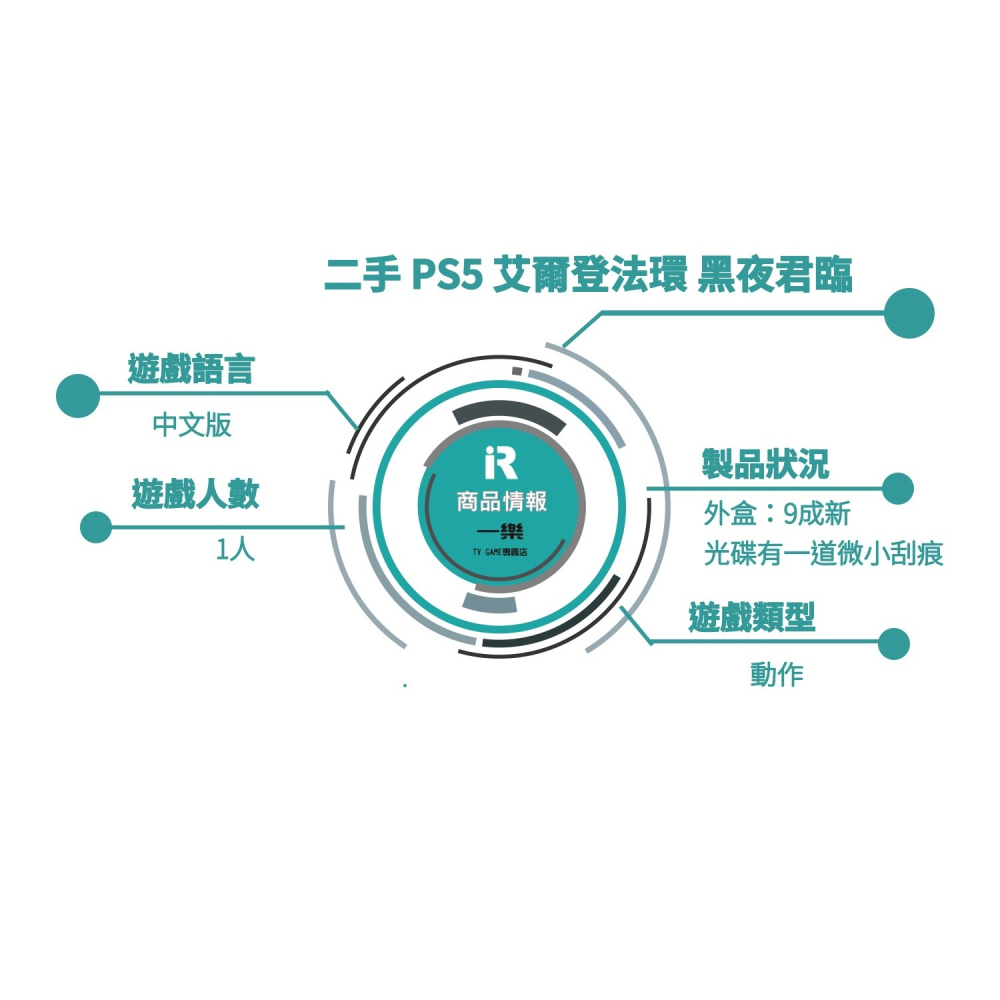 【優質二手電玩】PS5 艾爾登法環 黑夜君臨 中文一般版 連線 協力生存 Elden 法還 合作【一樂電玩】-細節圖3