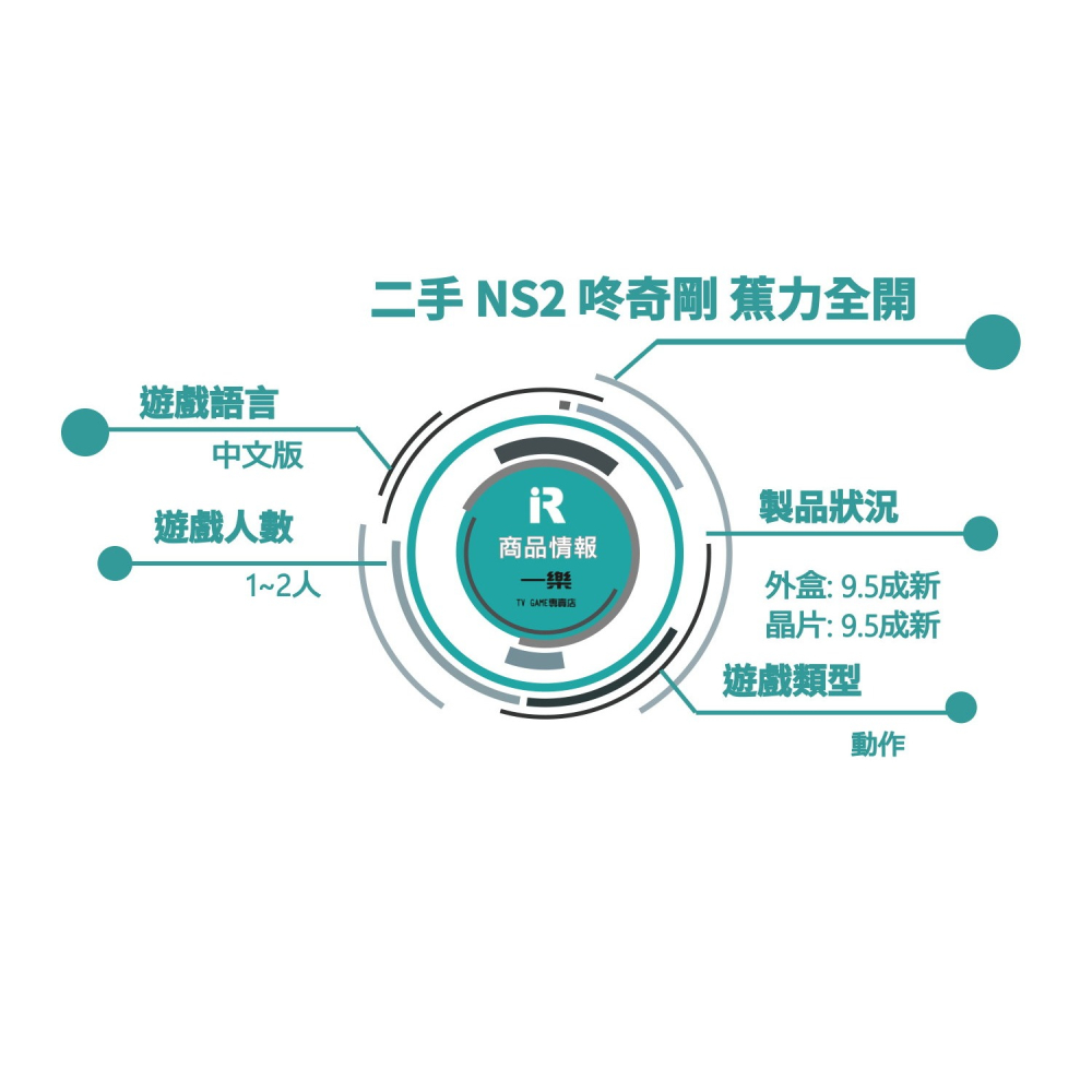 【優質二手電玩】特A級品 NS2 任天堂 Switch2 咚奇剛 蕉力全開 中文版 大金剛 森喜剛 可雙人【一樂電玩】-細節圖3