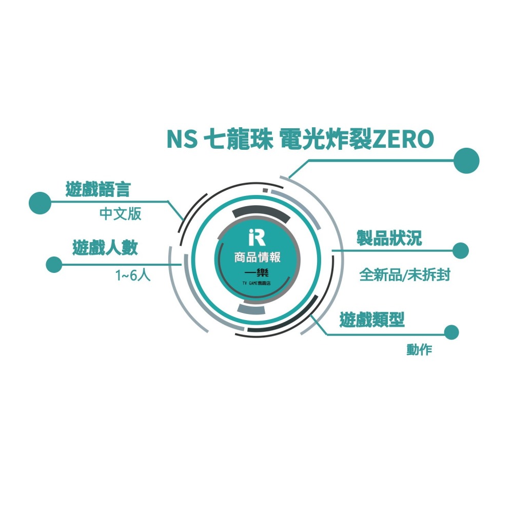 【全新現貨】NS 任天堂 Switch 七龍珠 電光炸裂！ZERO 中文版 格鬥 移植【一樂電玩】-細節圖2