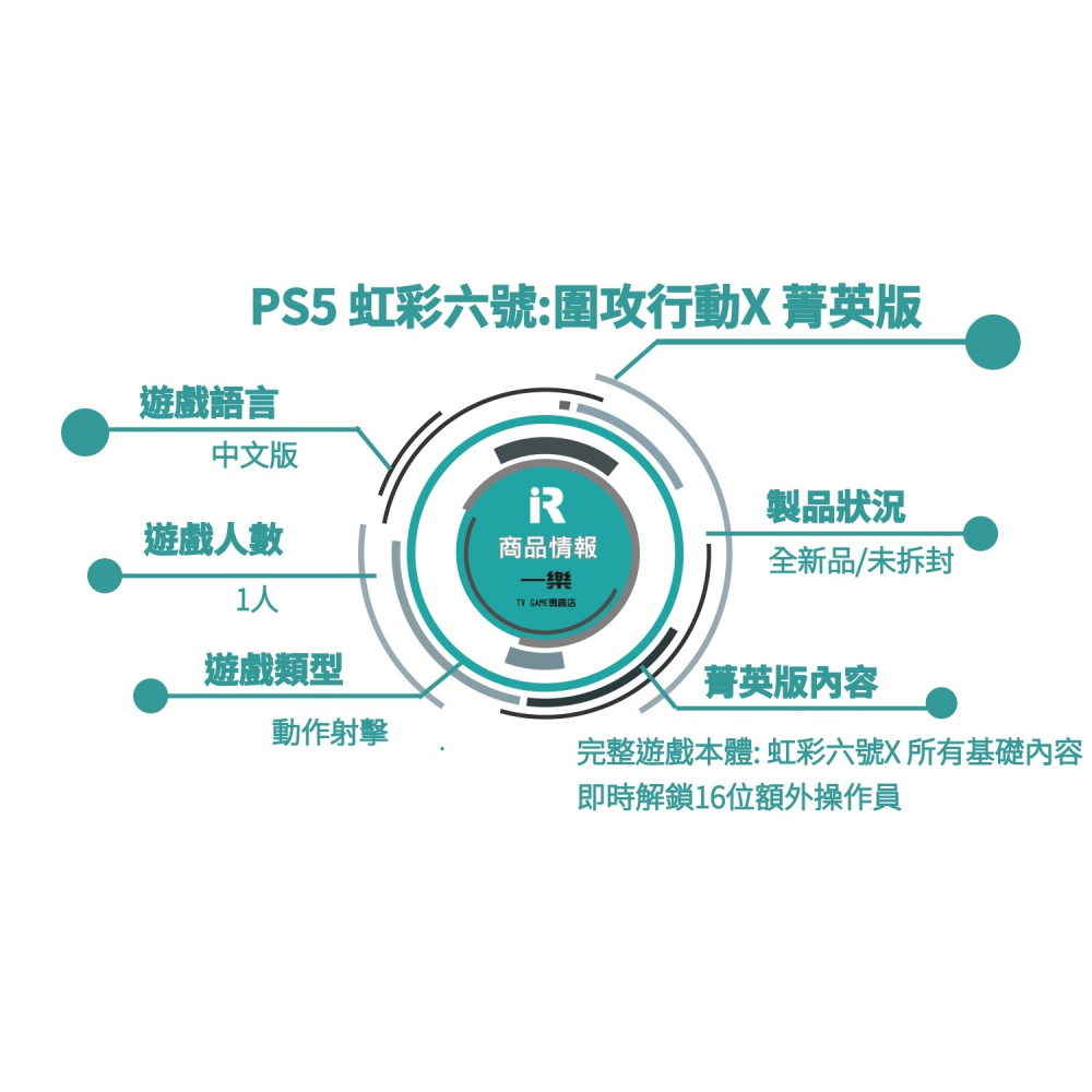 【全新現貨】PS5 PS5 虹彩六號:圍攻行動X 中文版 菁英版 射擊 連線攻防 彩六 rainbow 6【一樂電玩】-細節圖2