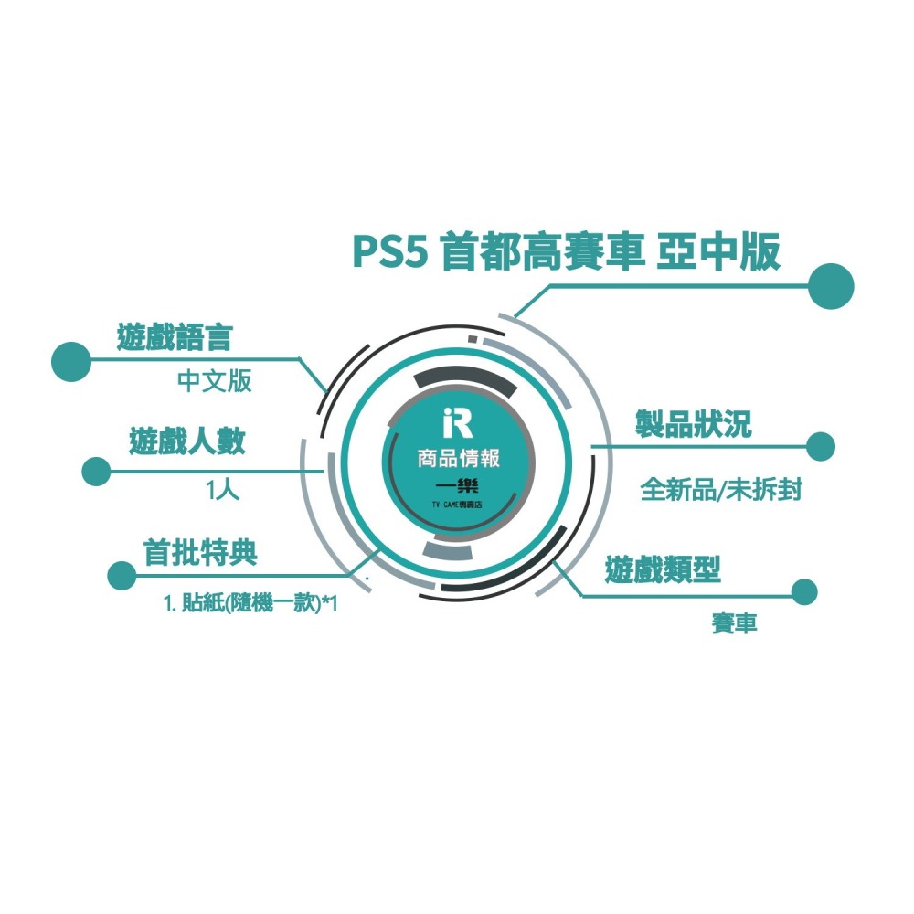 【現貨速發】全新 附預購特典 PS5 首都高賽車 中文版 競速 高速公路 賽車 都高戰鬥 改裝 改車【一樂電玩】-細節圖2