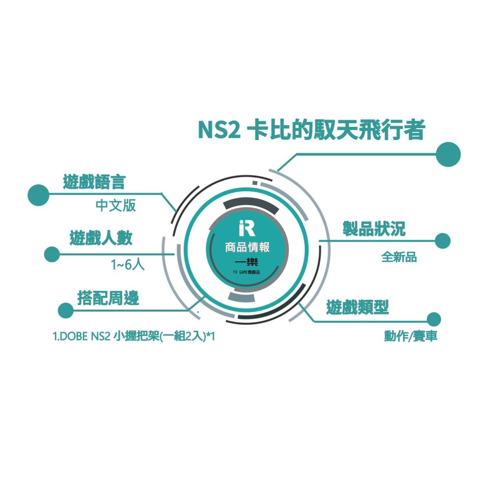 【握持更加分】NS2 任天堂 Switch2 卡比的馭天飛行者 中文版 + 副廠握把架x2 星之卡比 賽車【一樂電玩】-細節圖2