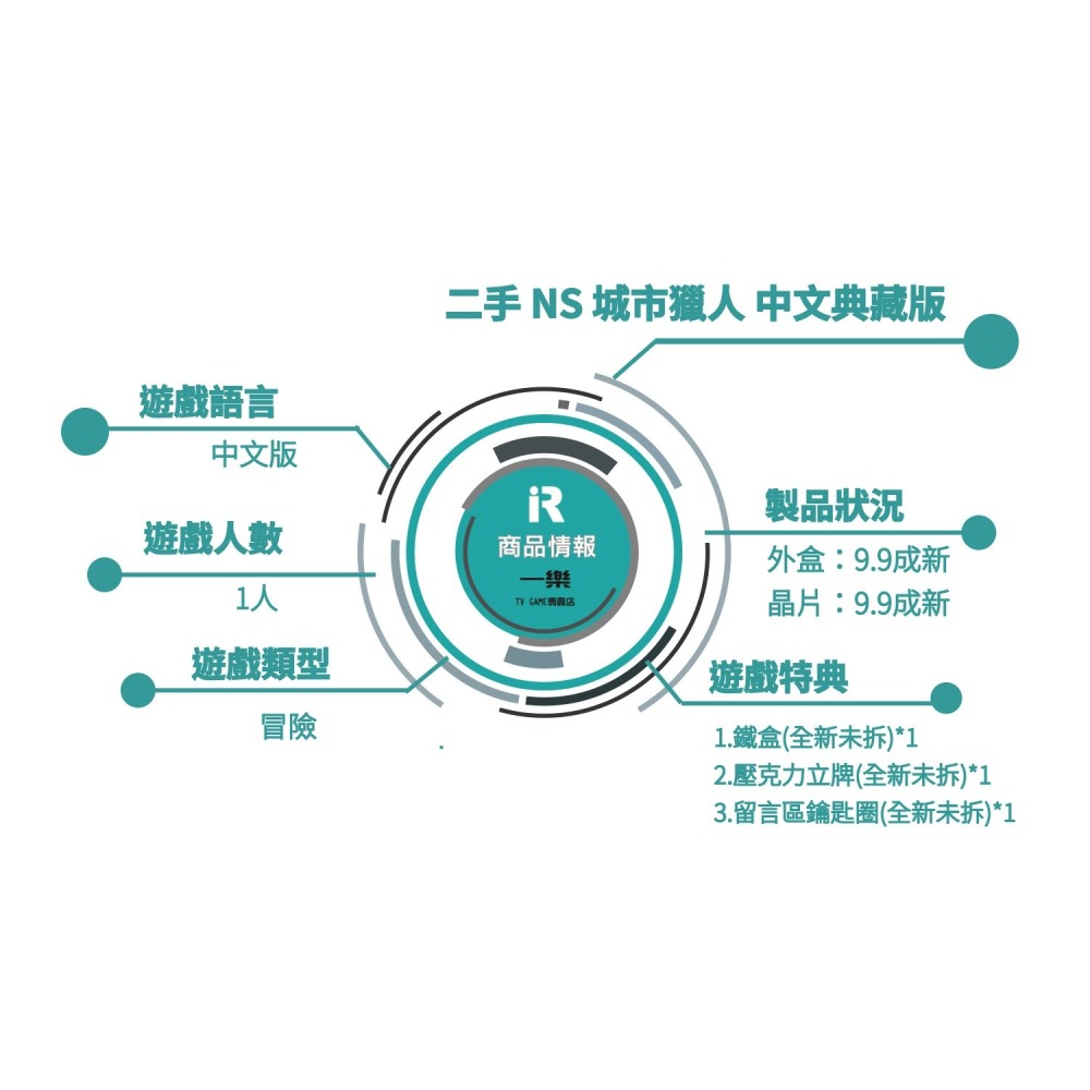 【優質二手電玩】遊戲9.9成新 特典全新 NS 城市獵人 Switch 中文典藏版 限定版 中古【一樂電玩】-細節圖5
