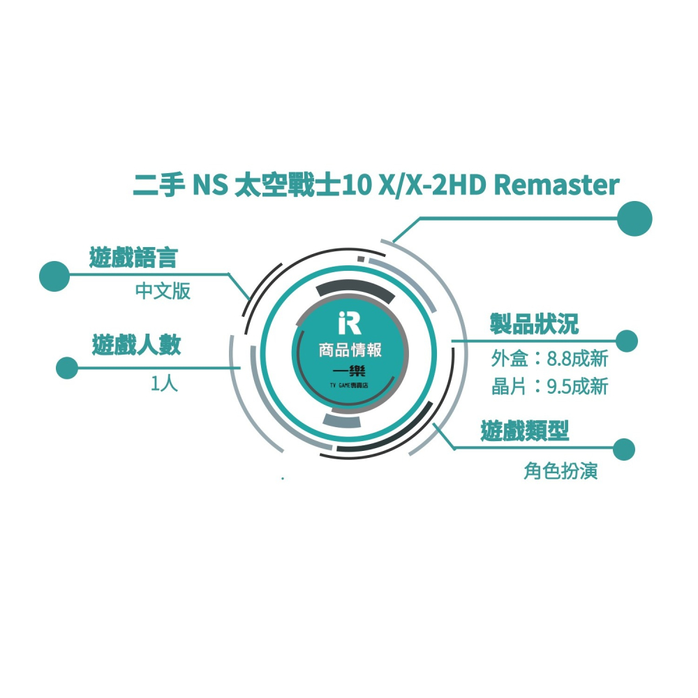 【優質二手電玩】NS Switch 太空戰士10 X/X-2HD Remaster 中文版 FF10 重製【一樂電玩】-細節圖3