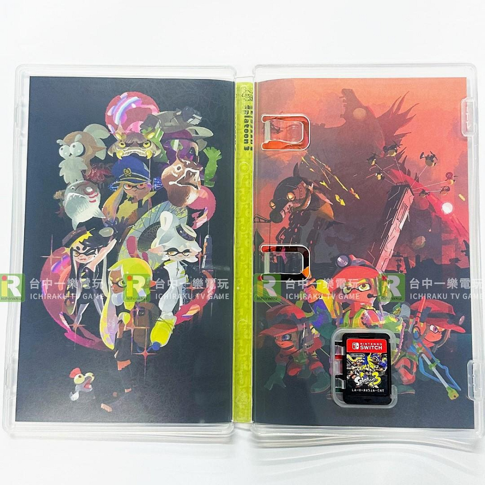 【優質二手電玩】A級品 NS 任天堂 Switch 二手斯普拉遁3+全新實體盒裝 擴充票 中文版 漆彈大作戰【一樂電玩】-細節圖2