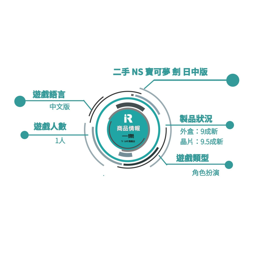 【優質二手電玩】A級品 NS 任天堂 Switch 精靈寶可夢 劍 日版 中文版 神奇寶貝 極巨化 劍盾【一樂電玩】-細節圖3