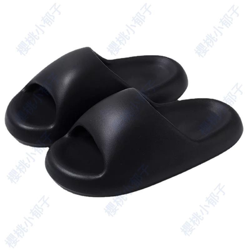 【麵包拖鞋】踩屎感拖鞋 女生 夏季外穿 厚底浴室洗澡家居室內情侶防滑家用涼拖鞋男-細節圖5