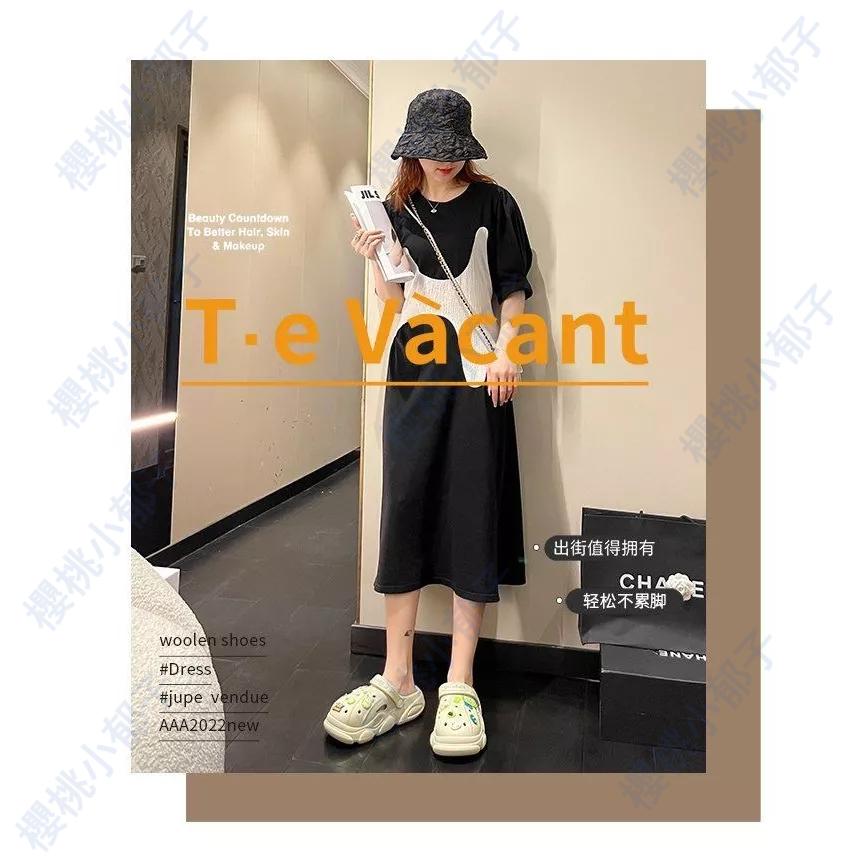 【現貨速發】2023新款 洞洞鞋女夏外穿踩屎感可愛卡通情侶 增高厚底兩穿涼拖鞋男-細節圖4