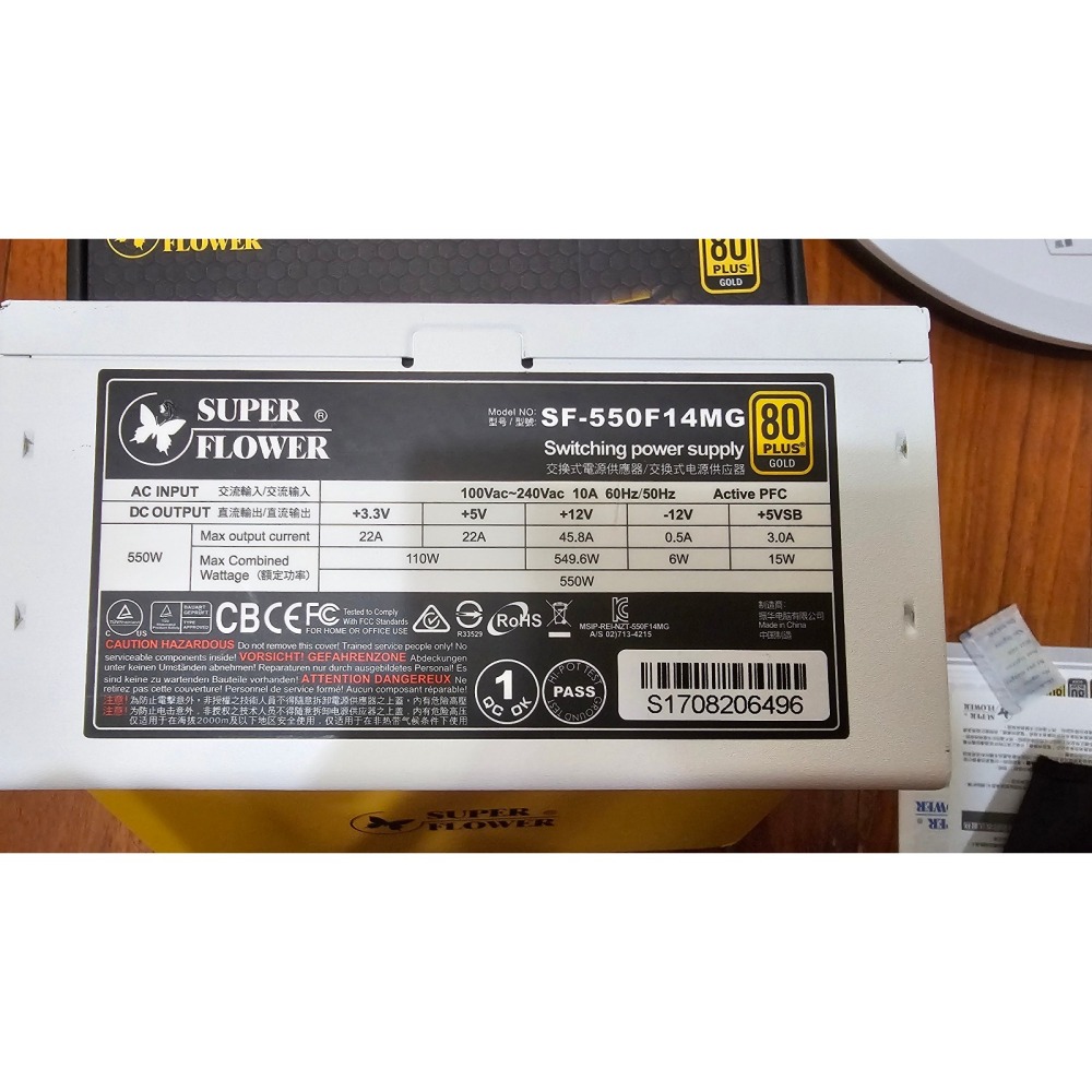 振華LEADEX 550W 金牌 全模組 電源供應器-細節圖6