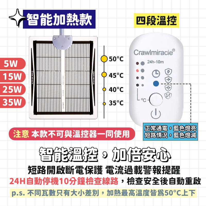 加熱墊【免運+24H台灣出貨】加溫墊 爬蟲加熱墊 加熱墊爬蟲 寵物加溫墊 陸龜加熱墊 守宮加熱墊 保溫墊 角蛙 陸龜-細節圖5