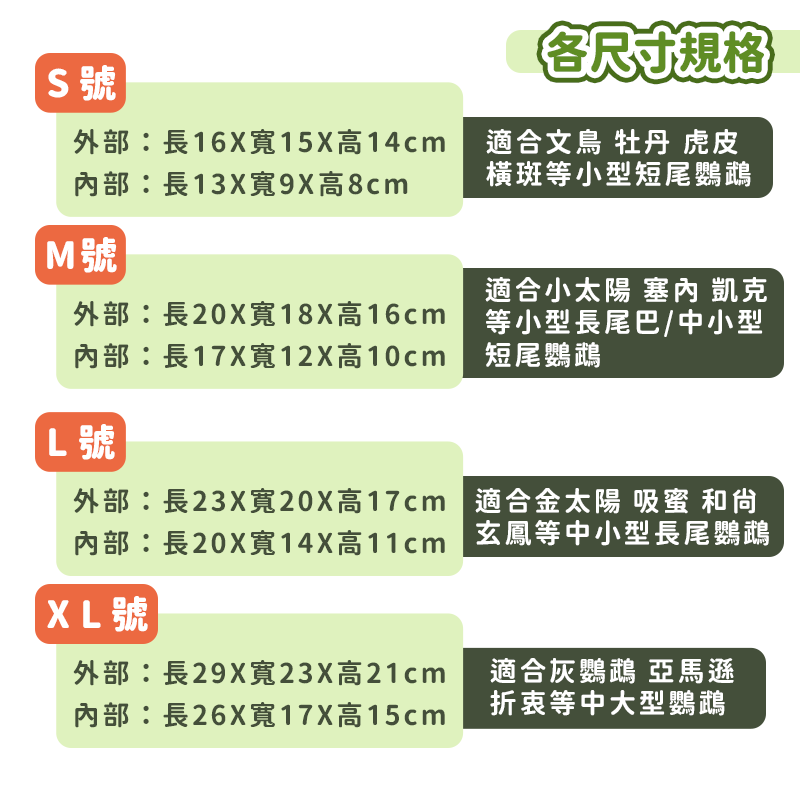 【24H出貨】 鳥窩 鳥巢 鸚鵡窩 鸚鵡巢箱 鸚鵡 玄鳳 金太陽 玄鳳鸚鵡 小型鸚鵡-細節圖6