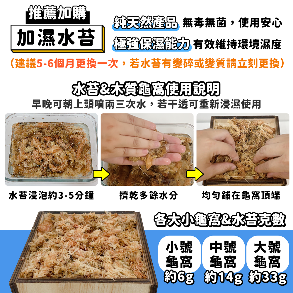 【贈溫濕度計】陸龜窩 躲避屋 守宮躲避屋 龜窩 爬蟲躲避屋 爬蟲加濕器 陸龜加濕窩 守宮飼養箱 爬蟲飼養箱 木質龜窩-細節圖9