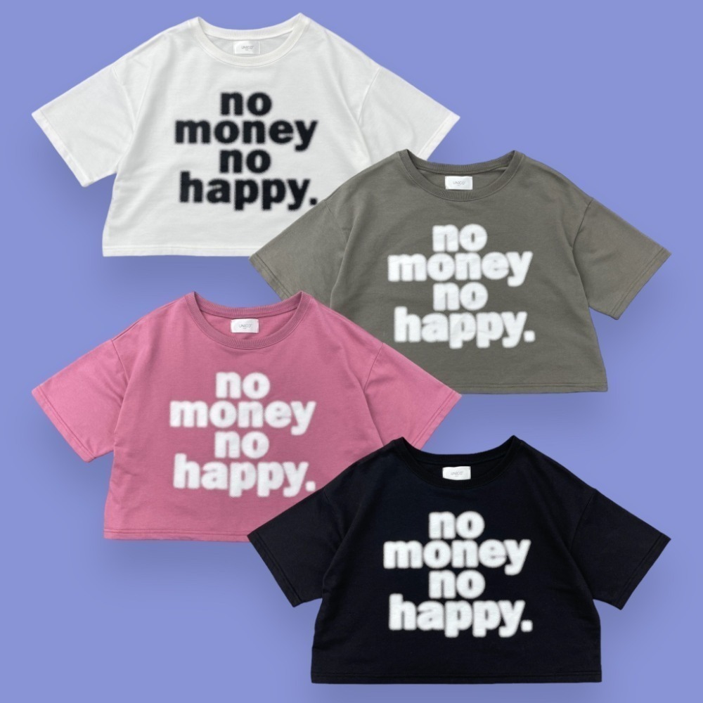 【MOB】no money no happy短T (情侶款)-細節圖2
