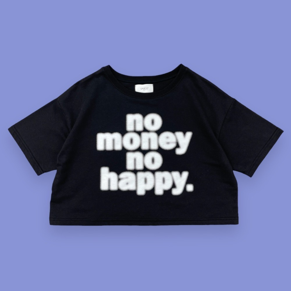 【MOB】no money no happy短T (情侶款)-細節圖5