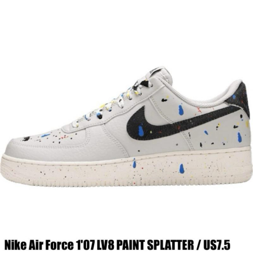 NIKE Air Force 1 Paint Splatter 二手 運動鞋 球鞋 男鞋 正品 US7.5 FTW BB