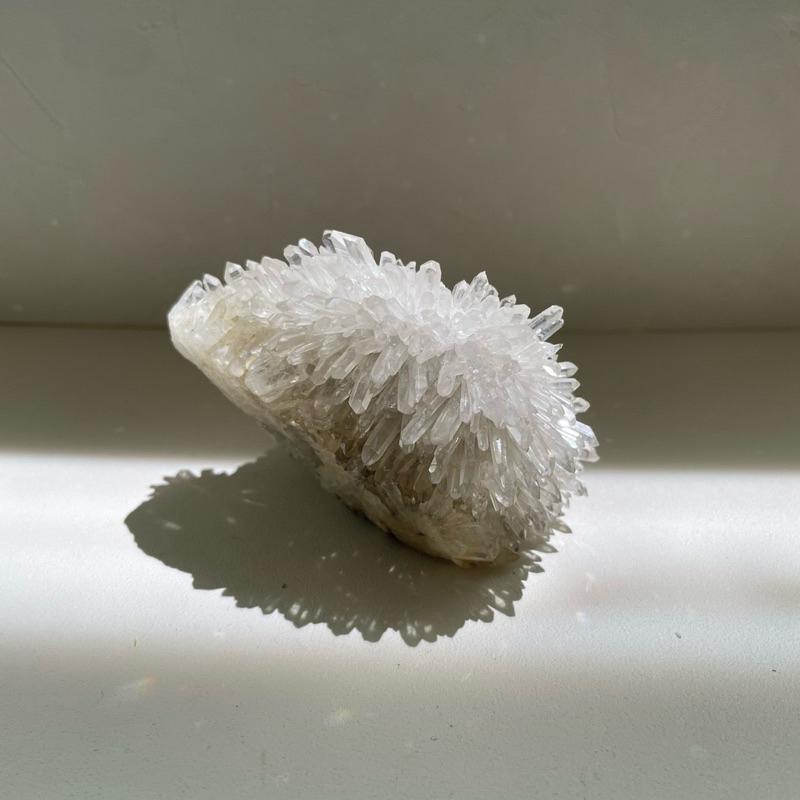 冰透菊花晶簇 Clear crystal cluster 水晶原礦 礦物  白水晶-細節圖6