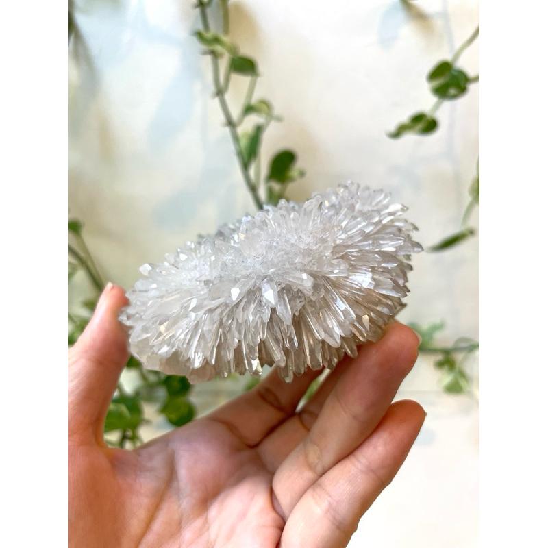 冰透菊花晶簇 Clear crystal cluster 水晶原礦 礦物  白水晶-細節圖9