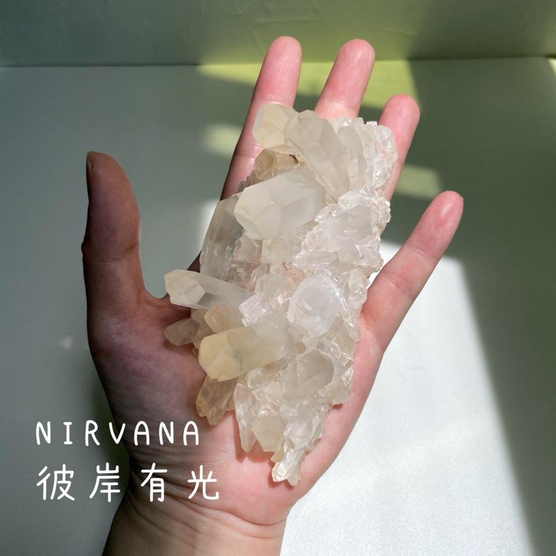 粉皮白水晶簇 大師水晶 white quartz cluster 原礦 礦物-細節圖4