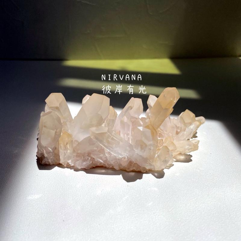 粉皮白水晶簇 大師水晶 white quartz cluster 原礦 礦物-細節圖6