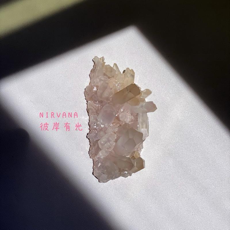 粉皮白水晶簇 大師水晶 white quartz cluster 原礦 礦物-細節圖7