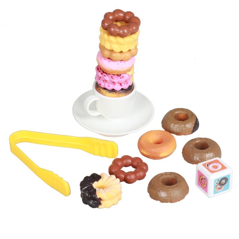 【W先生】冰淇淋 甜甜圈 曲奇 餅乾 疊疊樂 玩具 層層疊 平衡遊戲 危機一發 派對桌遊 益智遊戲 心臟病 多人遊戲-細節圖6