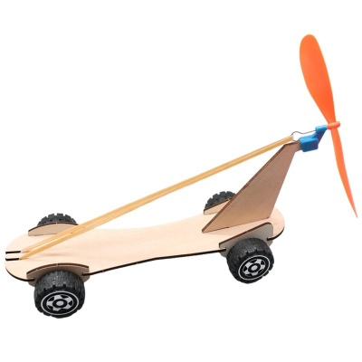 【W先生】科技小製作 木製 3D拼圖 橡皮筋動力車 生活科技 科學實驗 教材 玩具 益智 教育 DIY拼裝 自行組裝