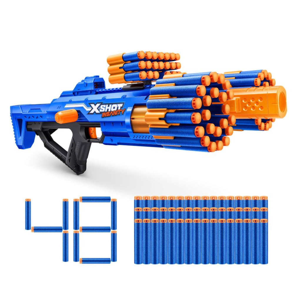 W先生】X-SHOT 狂戰士系列無情爆擊NERF 子彈可用軟彈槍鷹眼突擊RD-8 泡