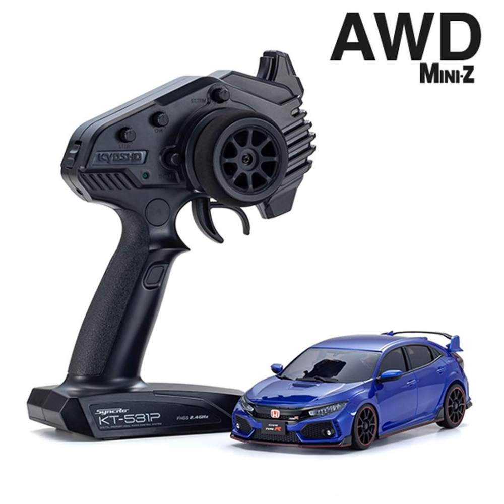 【W先生】Kyosho MINI-Z AWD Honda CIVIC Type R 32613BK 32613BL-細節圖2