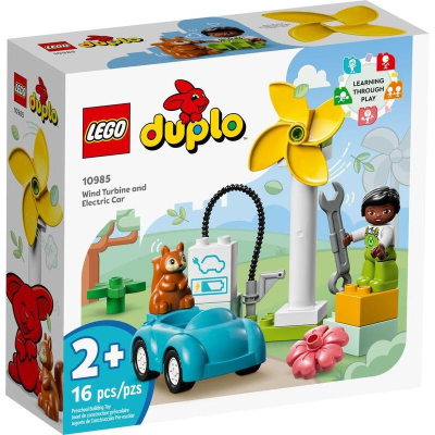 【W先生】LEGO 樂高 積木 玩具 DUPLO 得寶系列 風力發電機和電動車 10985