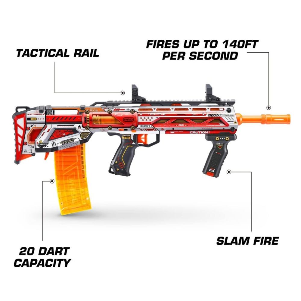 【W先生】X-SHOT 塗裝系列 PRO 衝鋒者 橘板機 LONGSHOT 短彈可用 射程40M 軟彈槍 ZU05005-細節圖2