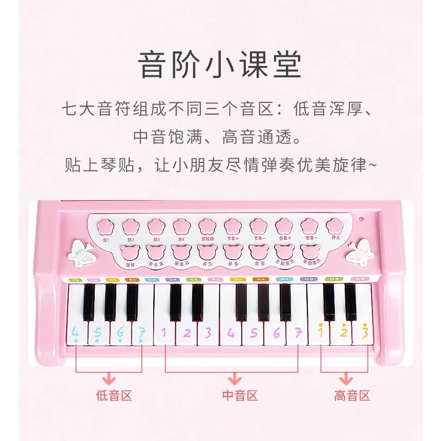 【W先生】兒童 24鍵 古典鋼琴 桌上型 電子琴 鋼琴 麥克風 可錄音 可調音量 教學 燈光 MP3 音樂 樂器 玩具-細節圖9
