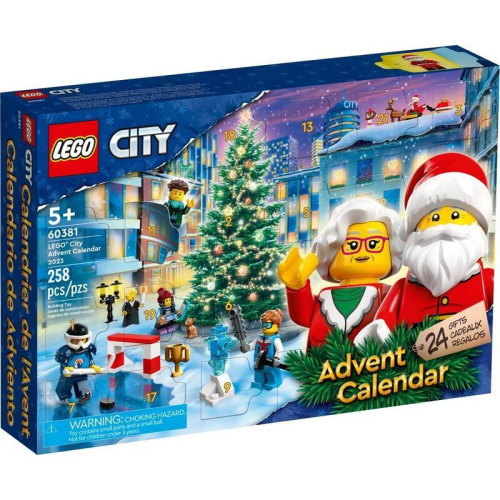 【W先生】LEGO 樂高 積木 玩具 CITY 城市系列 2023 驚喜月曆 聖誕 倒數月曆 60381 自取710