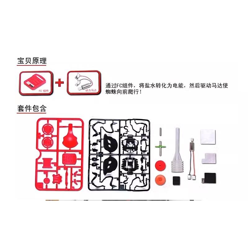 【W先生】新陽光 251 鹽水 海水 動力 蜘蛛 科學實驗 科學玩具 益智 教育 DIY 拼裝 自行組裝 玩具-細節圖2