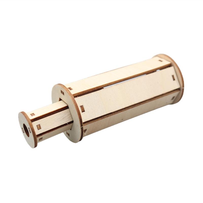 【W先生】科技小製作 木製 天文望遠鏡 材料包 生活科技 科學實驗 科學玩具 益智 教育 DIY 拼裝 自行組裝-細節圖2