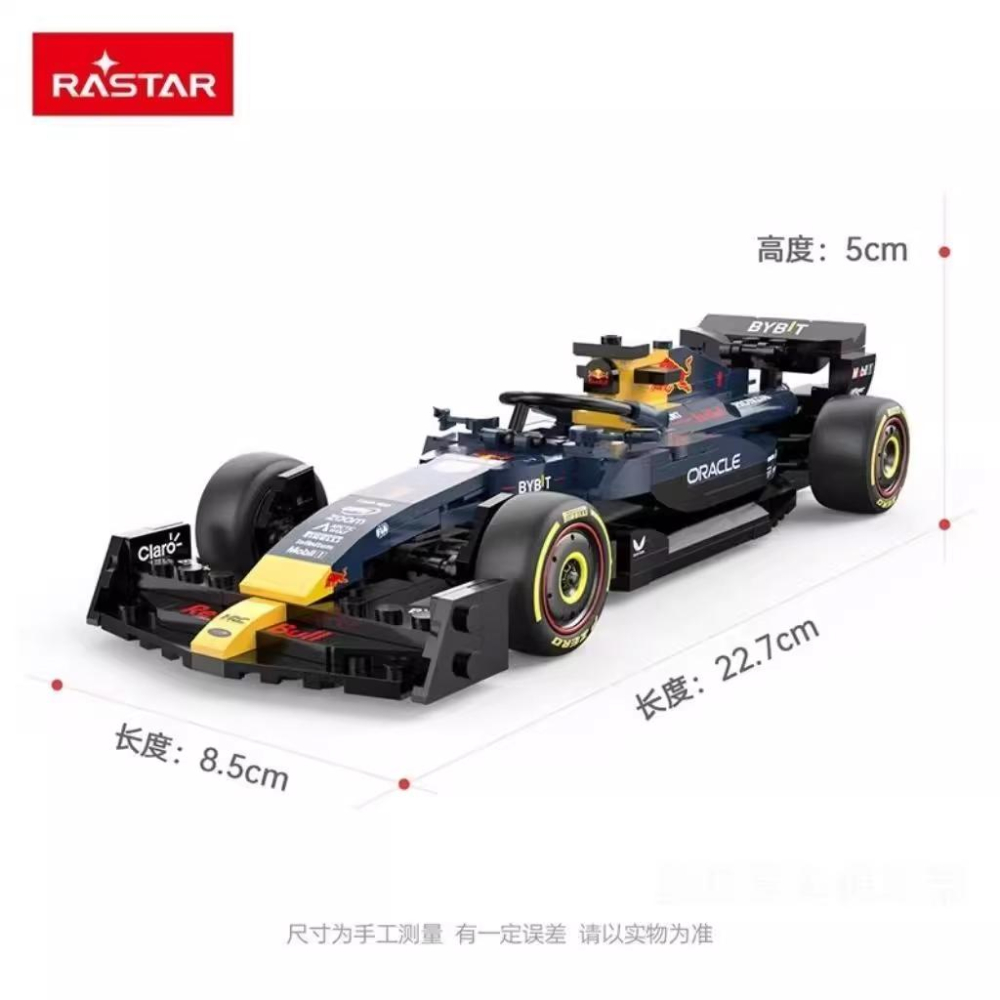 【W先生】星輝 1/24 1:24 F1方程式賽車 愛快·羅密歐 C42 Red Bull RB19 積木 玩具 模型車-細節圖3