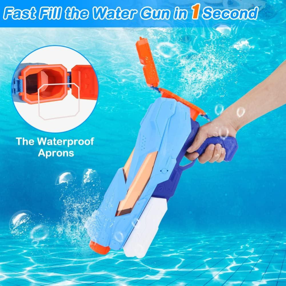 【W先生】大容量 800ml 快充水槍 一秒裝水 超威水槍 射程8公尺 加壓式水槍 噴水槍 戲水 泳池 洗澡 玩具-細節圖5