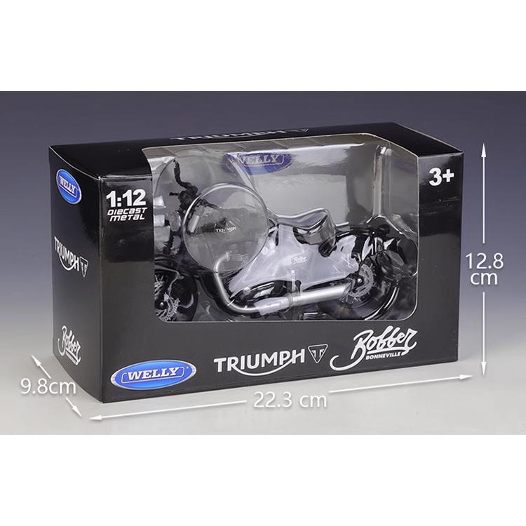 【W先生】Welly 威利 1:12 1/12 TRIUMPH BONNEVILLE BOBBER 凱旋機車 重機模型-細節圖8
