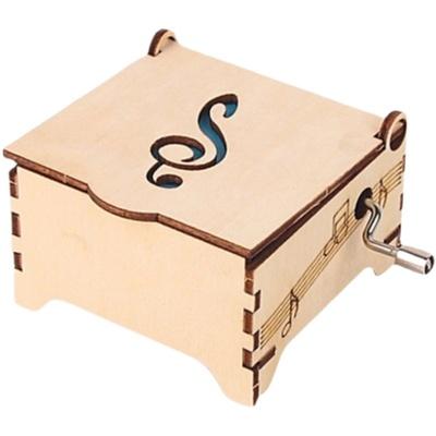【W先生】科技小製作 木製 3D拼圖 手搖音樂盒 八音盒 生活科技 科學實驗 科學玩具 益智 教育 DIY 拼裝 組裝