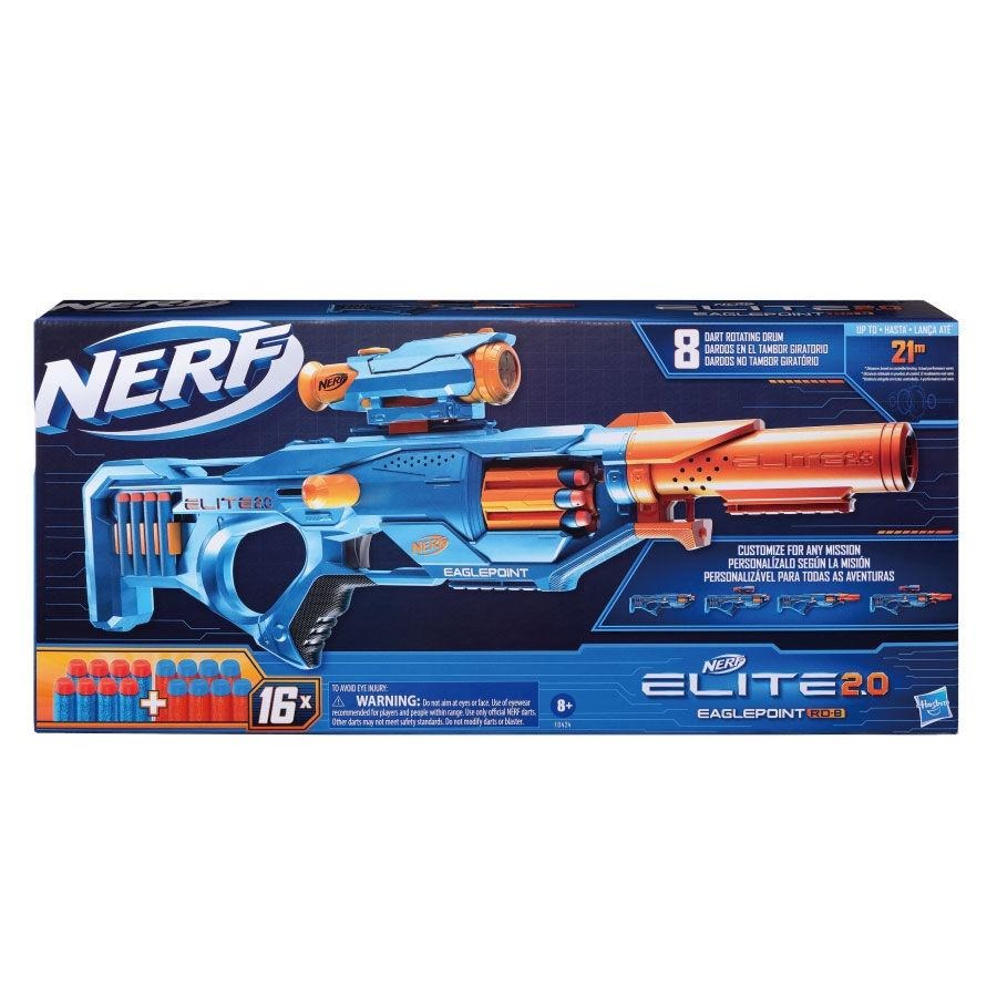 【W先生】孩之寶 NERF 菁英系列 Elite 2.0 Eaglepoint 鷹眼突擊 RD-8 軟彈槍 HF0424-細節圖2