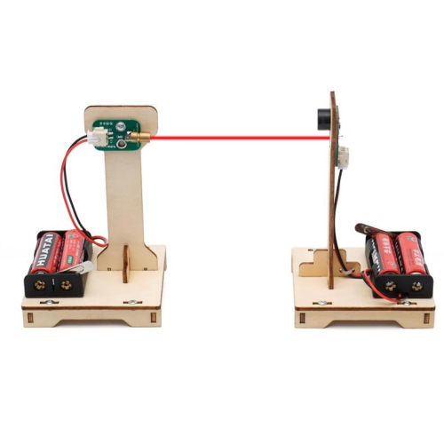 【W先生】科技小製作 木製 3D拼圖 雷射 紅外線警報器 生活科技 科學實驗 科學玩具 益智 教育 DIY 自行組裝